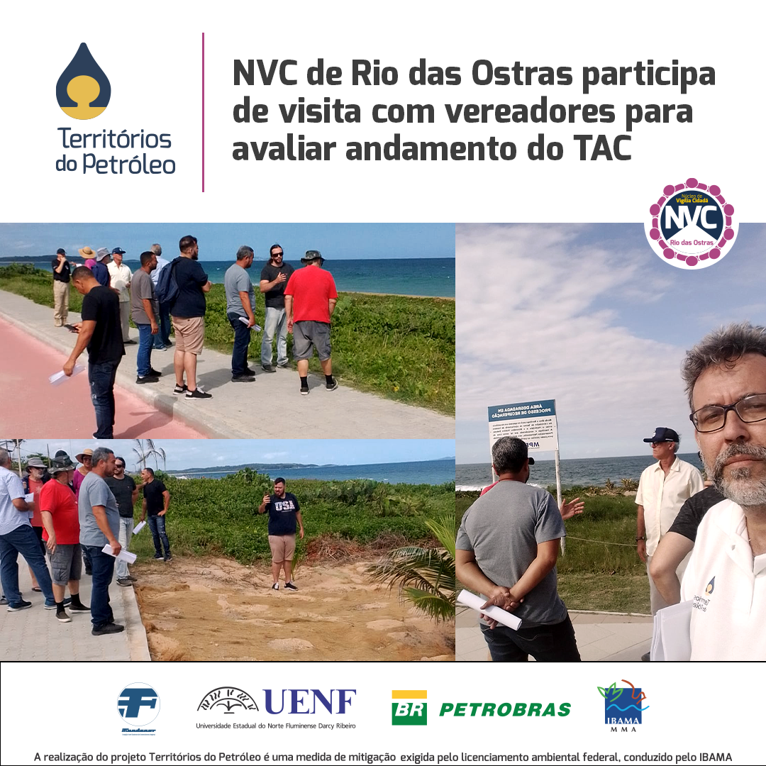 NVC de Rio das Ostras participa de visita com vereadores para avaliar andamento do TAC