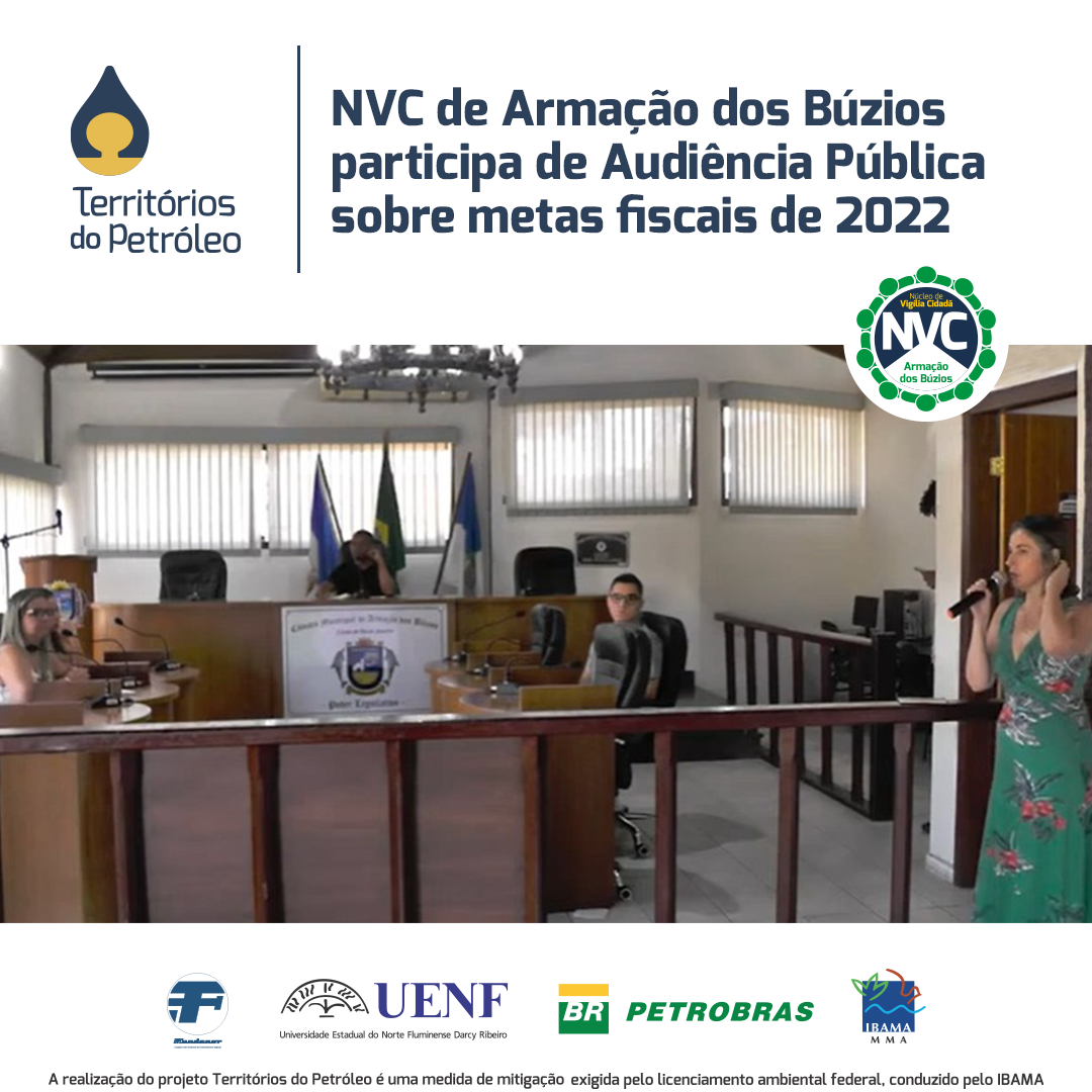 NVC de Armação dos Búzios participa de Audiência Pública sobre metas fiscais de 2022