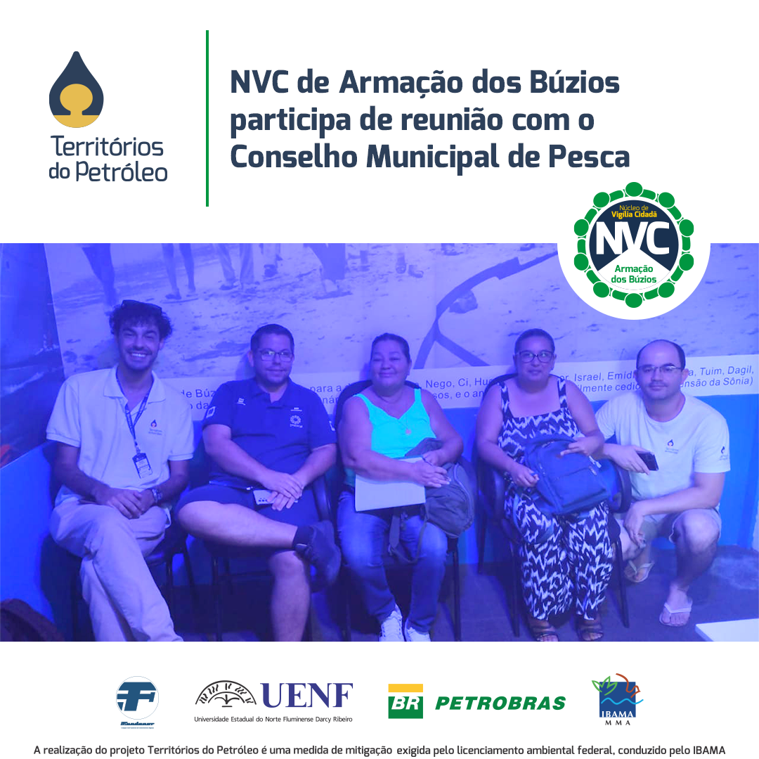 NVC de Armação dos Búzios participa de reunião com o Conselho Municipal de Pesca